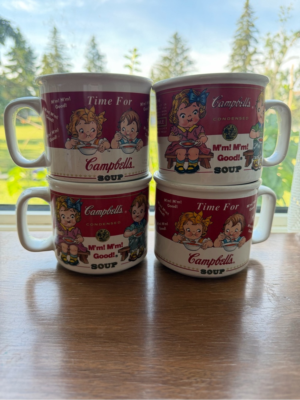 4 Campbell soup mugs